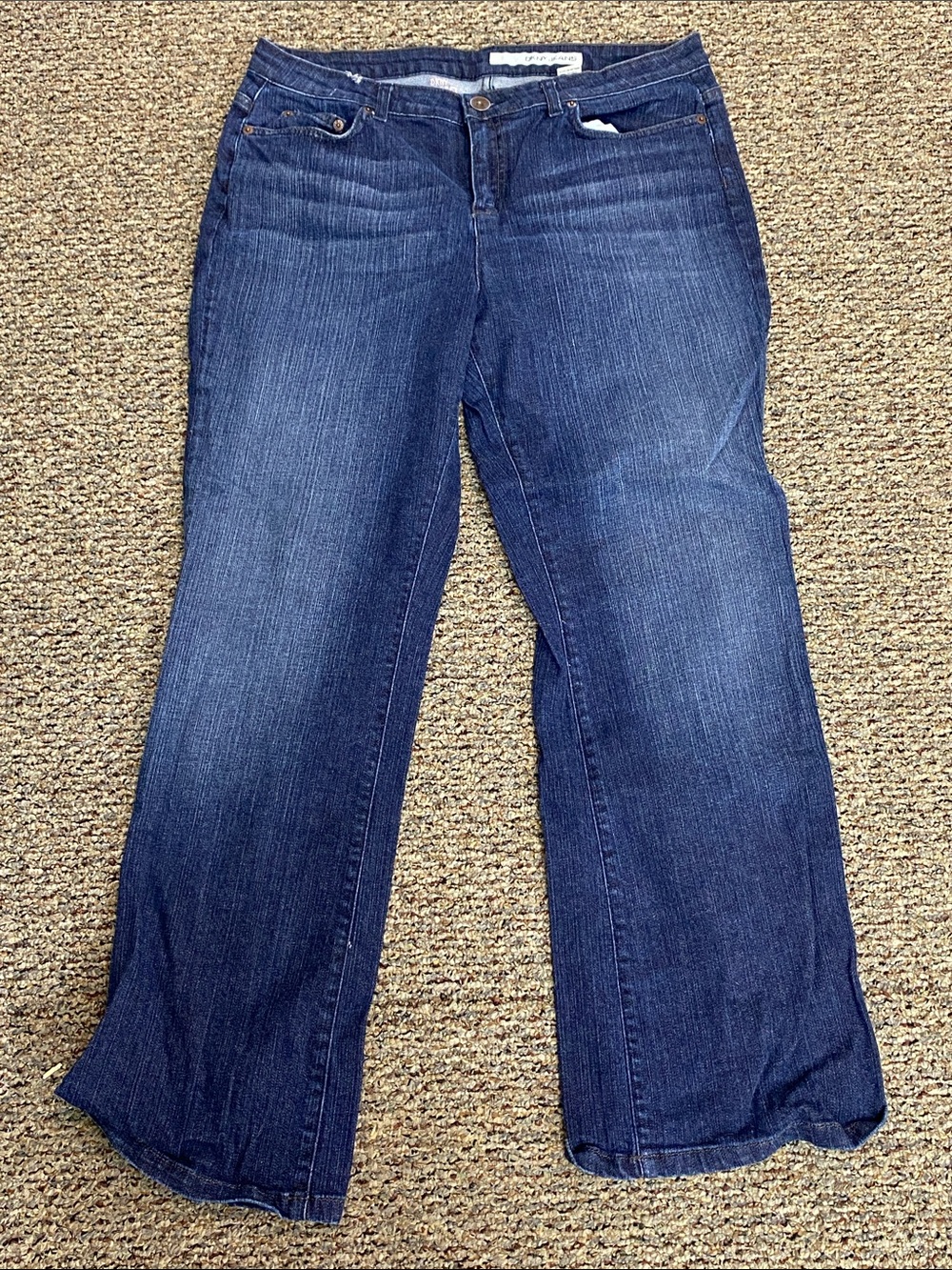 Women's Dark Blue Wide-Leg DKNY Jeans Size 16R